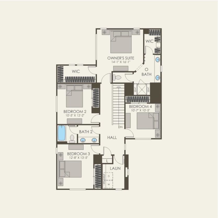 Second Floor 4 br / 2.5 ba