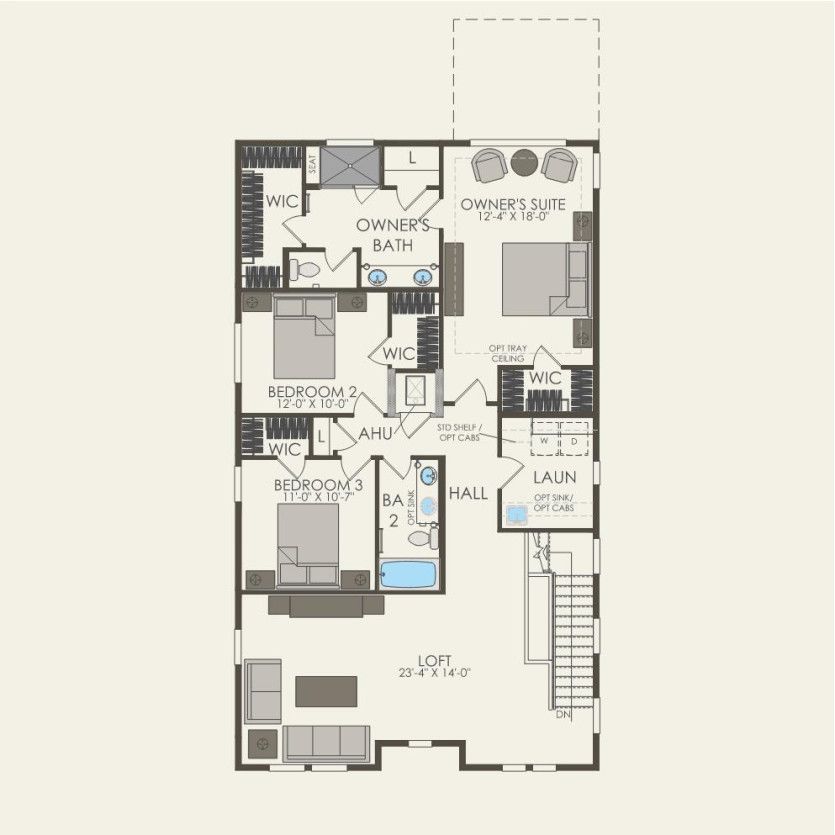 Second Floor 3 br / 2.5 ba