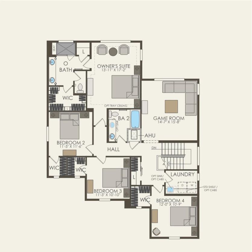 Second Floor 4 br / 2.5 ba