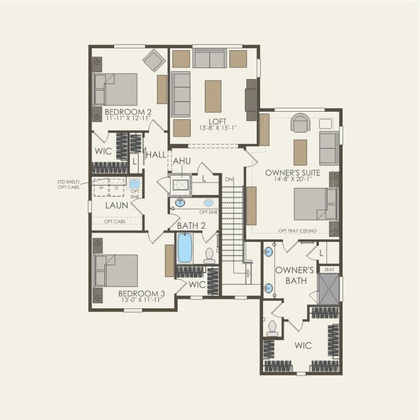 Second Floor 4 br / 3.5 ba