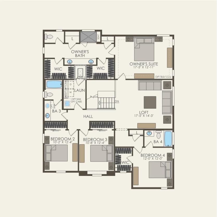 Second Floor 5 br / 4.5 ba