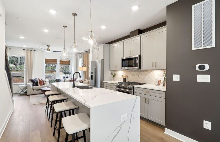 Kitchen Opens to the Gathering Room