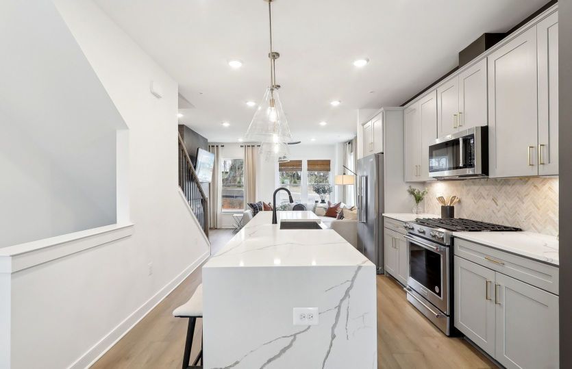 Kitchen Opens to the Café and Gathering Room