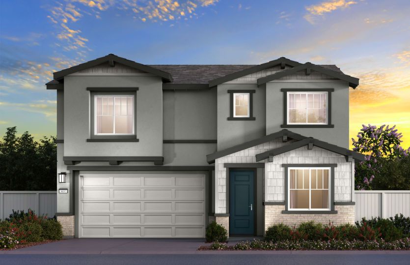 Plan 2 Craftsman Elevation (C)