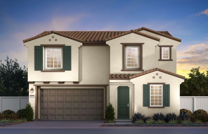 Plan 2 Spanish Colonial Elevation (A)