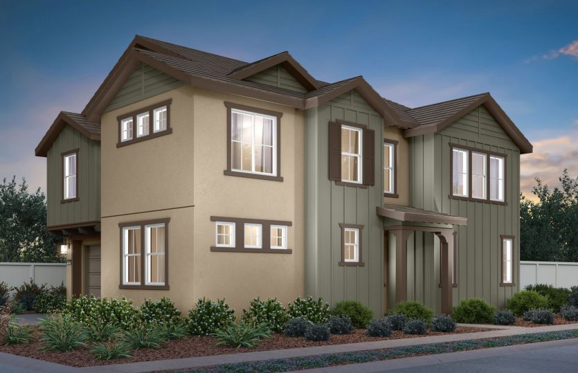 Plan 3 Western Ranch Elevation (B)
