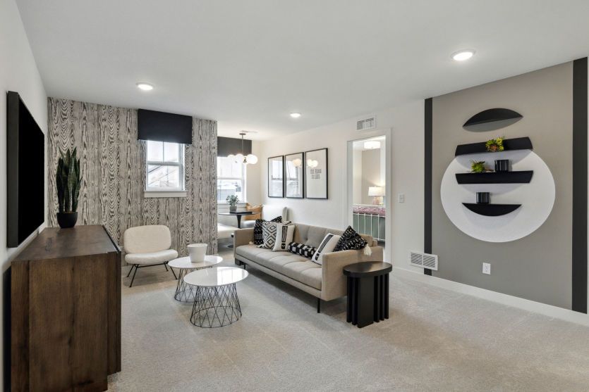 Generous loft space