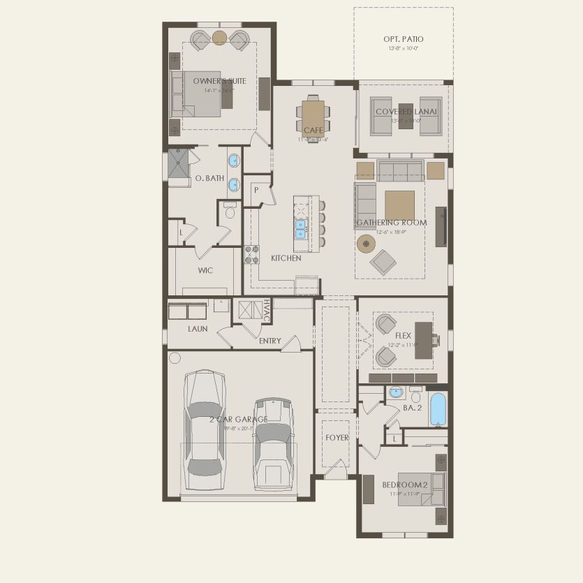 First Floor 3 br / 2 ba