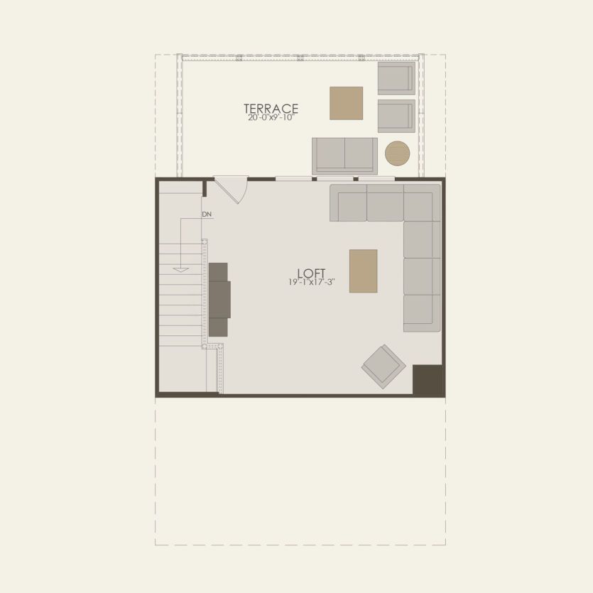 Fourth Floor 3 br / 2.5 ba