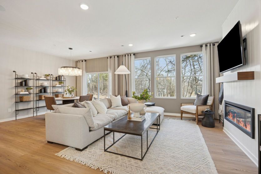 The Hadley Lives Like a Single Family with it's Wide Open Floorplan