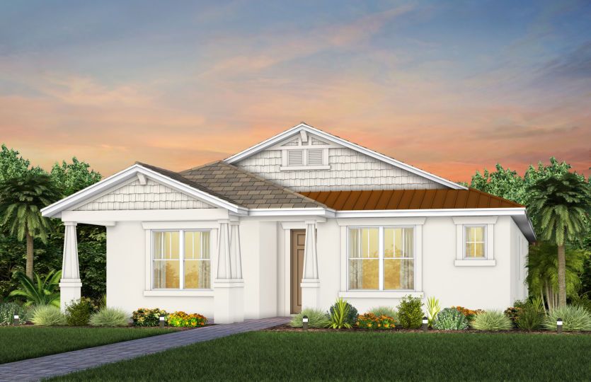 Elevation C2A in Craftsman Snowbound