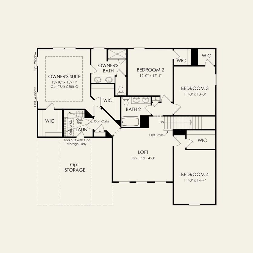 Second Floor 4 br / 2.5 ba