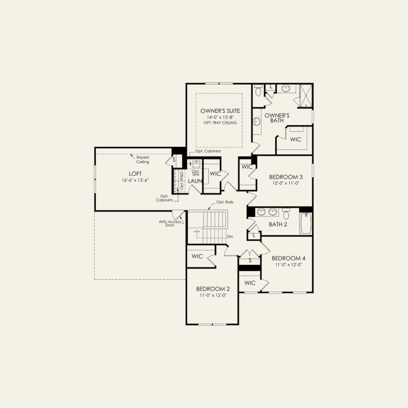 Second Floor 4 br / 2.5 ba