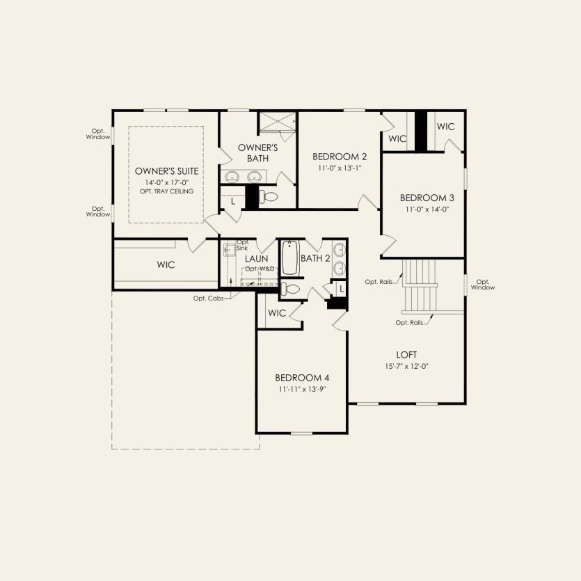Second Floor 4 br / 2.5 ba