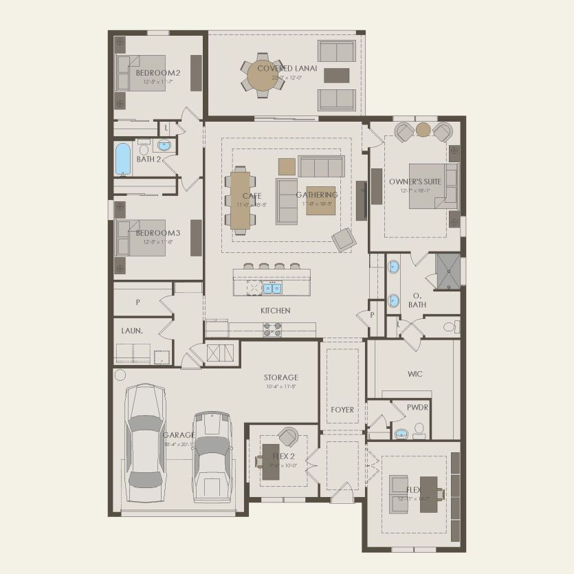 First Floor 3 br / 4 ba