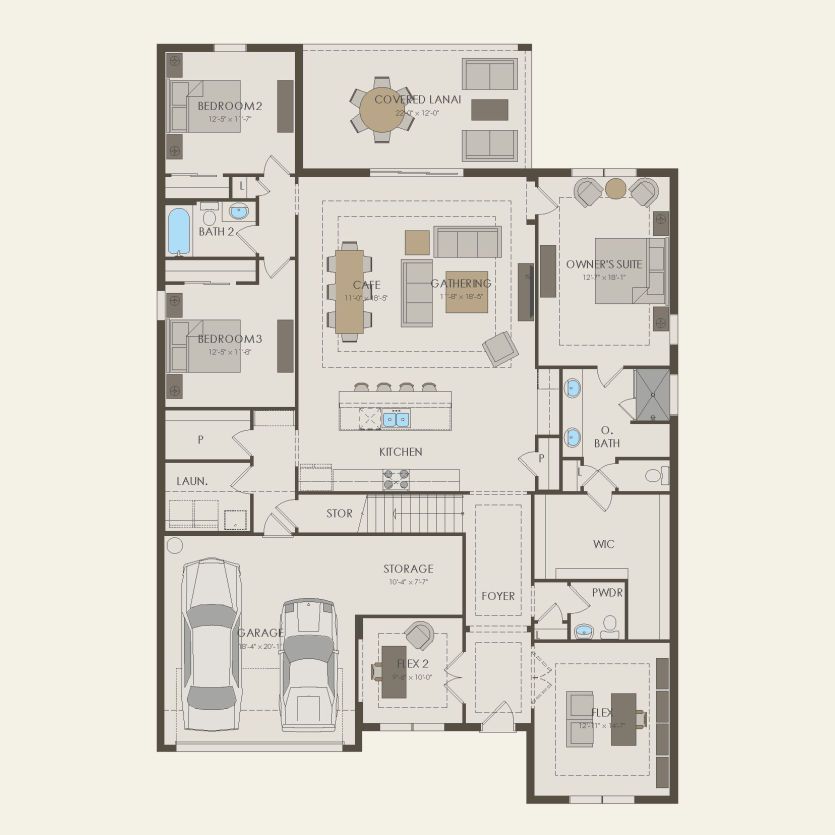 First Floor 4 br / 5 ba