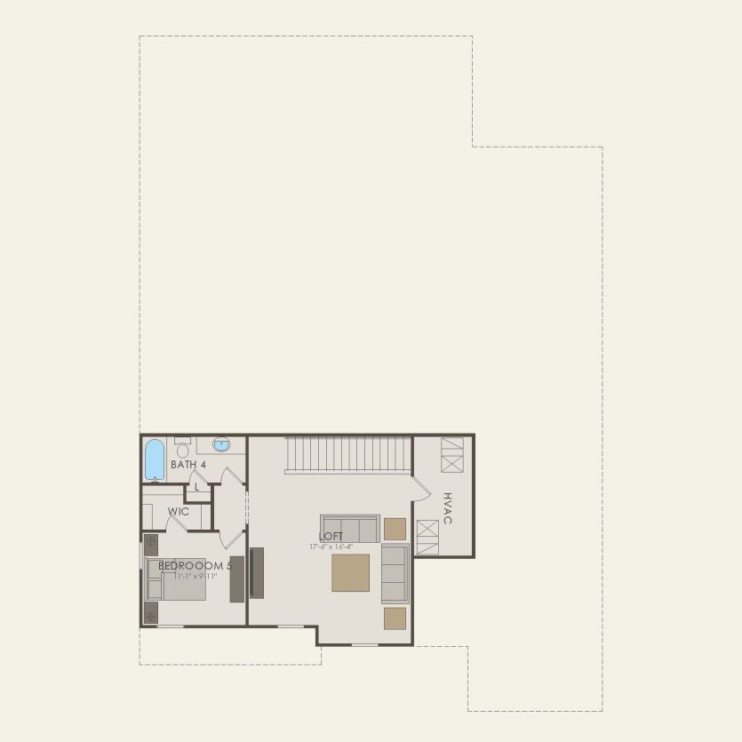 Second Floor 4 br / 5 ba