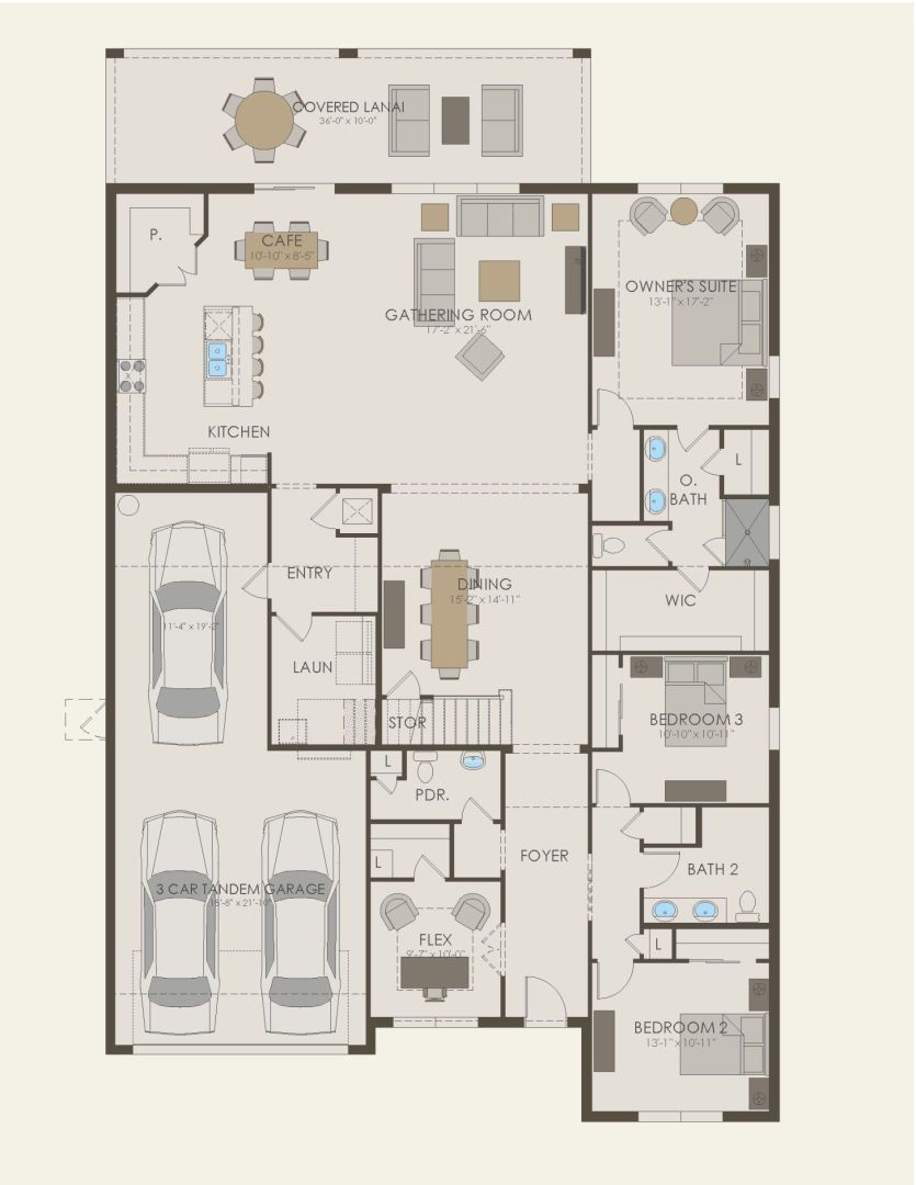 First Floor 5 br / 6 ba