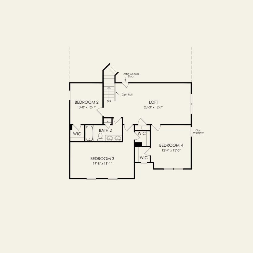 Second Floor 4 br / 2.5 ba