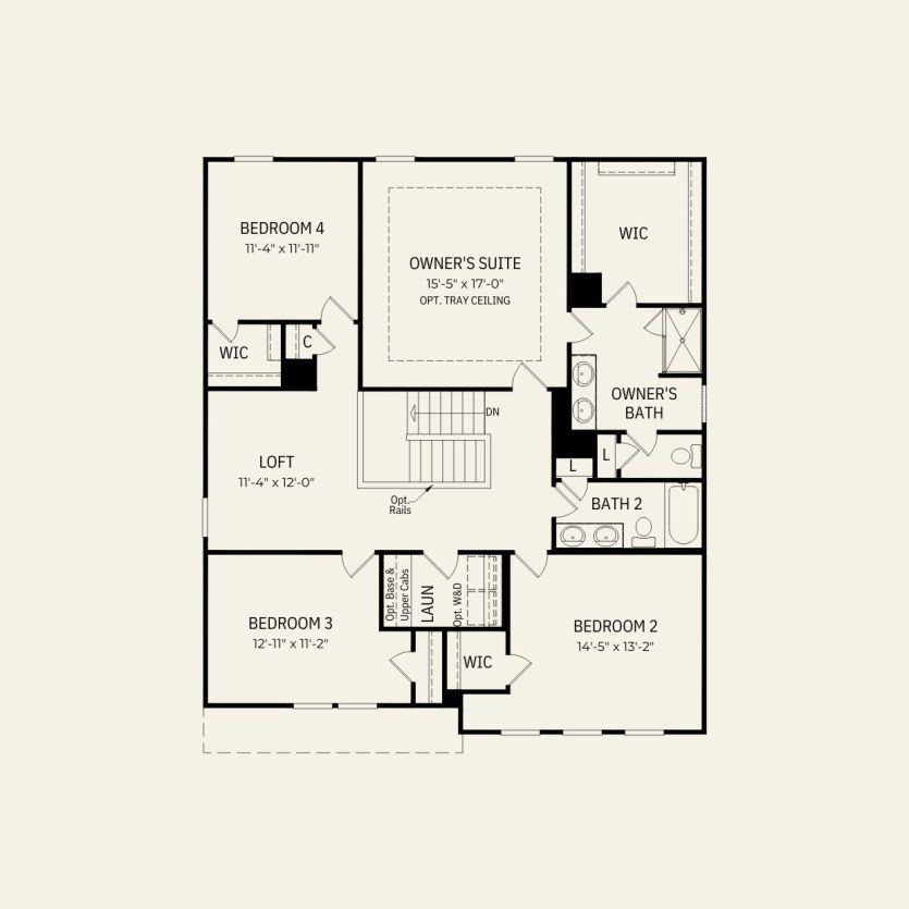 Second Floor 4 br / 2.5 ba