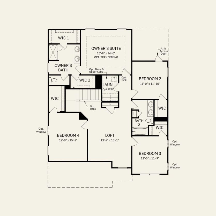 Second Floor 4 br / 2.5 ba