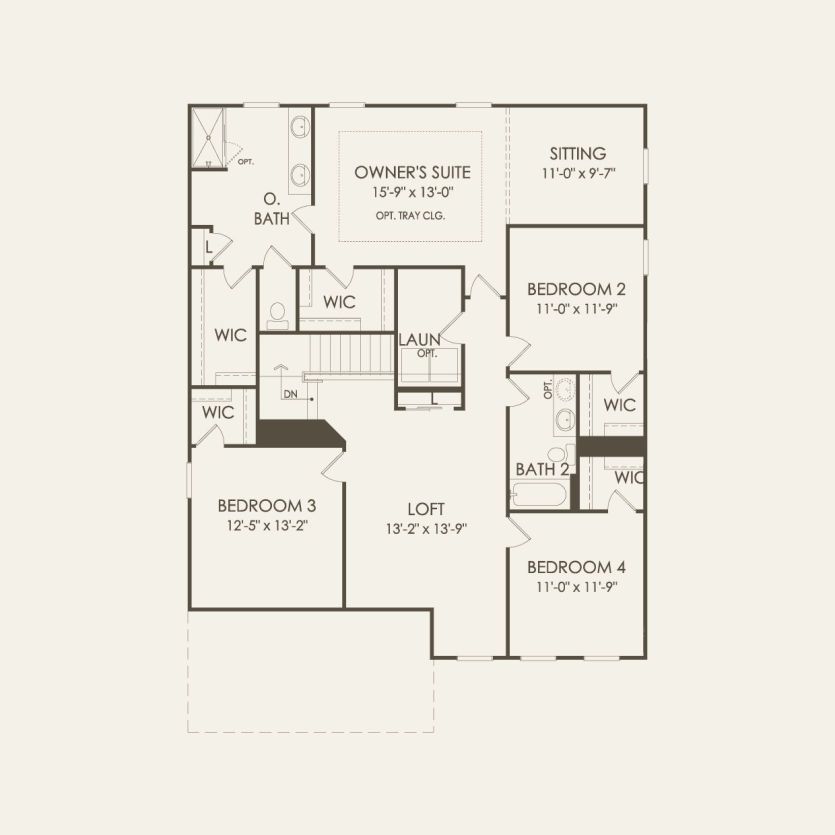 Second Floor 4 br / 2 ba