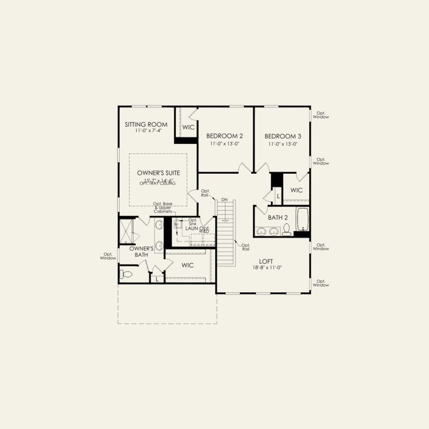 Second Floor 3 br / 2.5 ba
