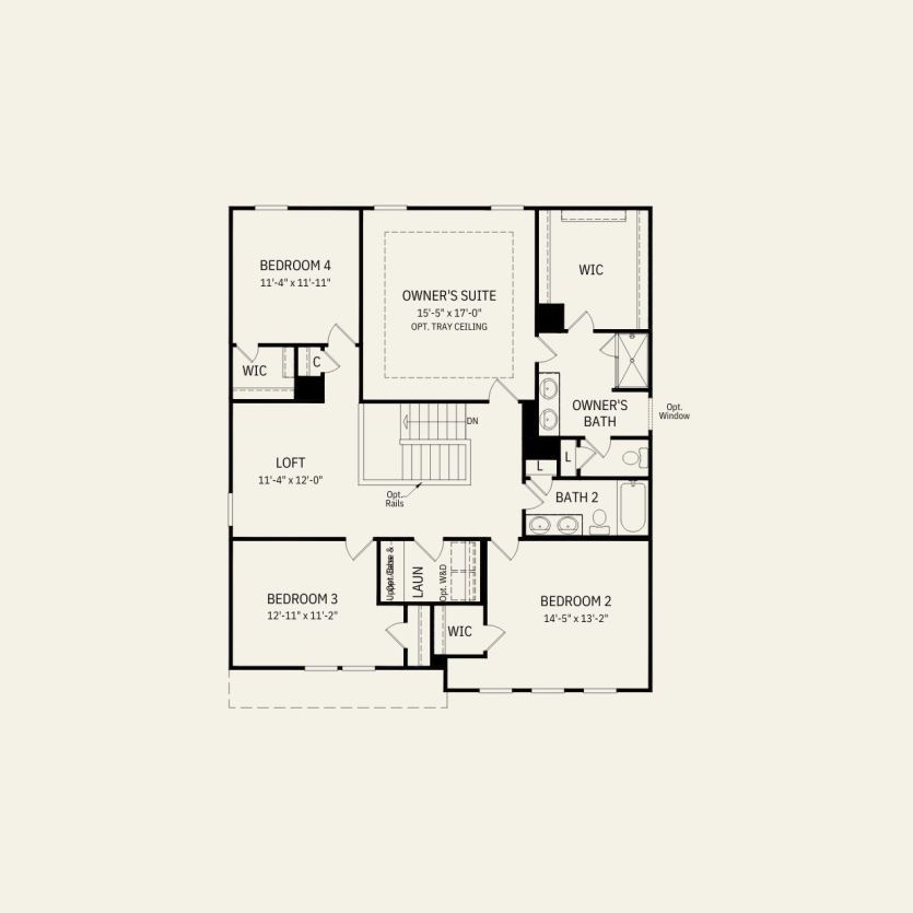 Second Floor 4 br / 2.5 ba