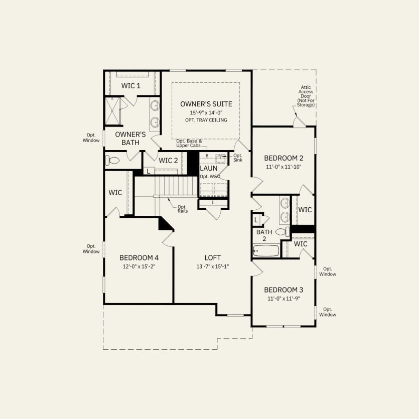 Second Floor 4 br / 2.5 ba
