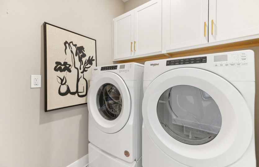 Laundry Room Provides Additional Storage