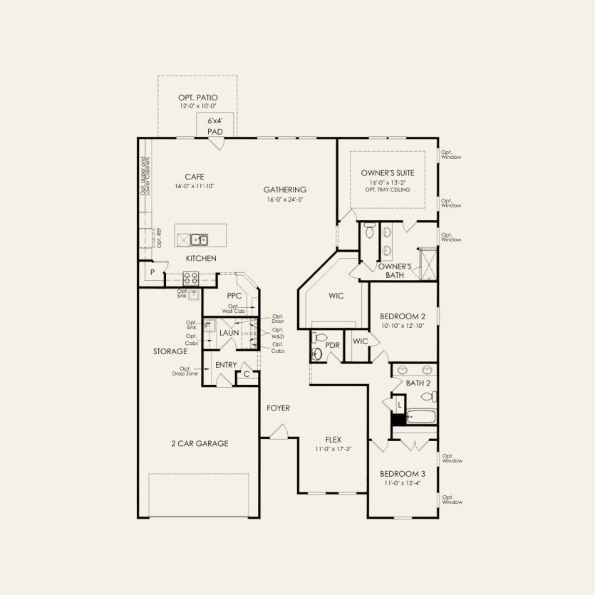 First Floor 3 br / 2 ba