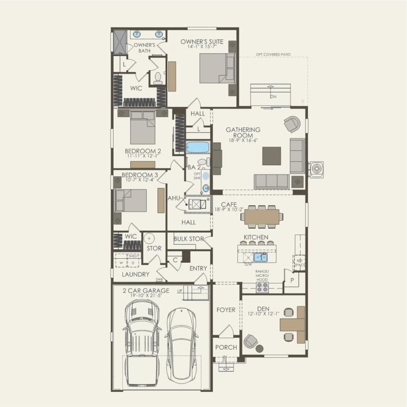 First Floor 3 br / 2 ba