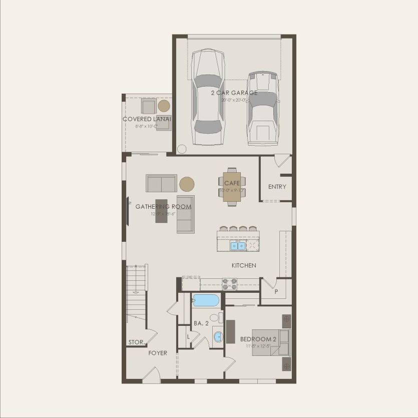 First Floor 4 br / 3 ba