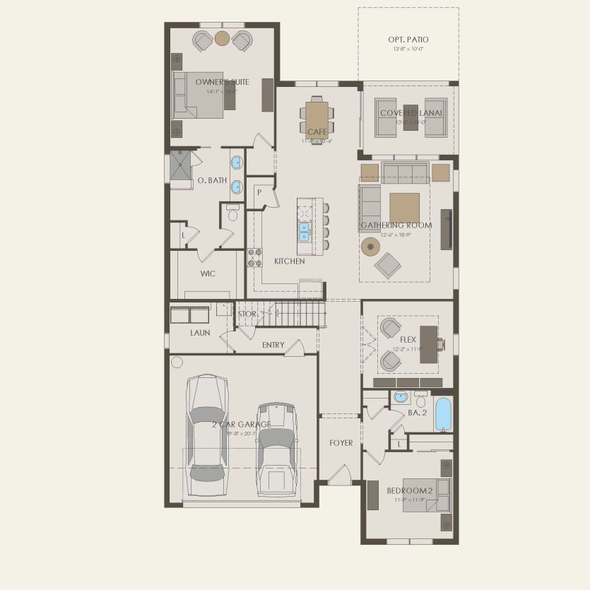First Floor 5 br / 3 ba