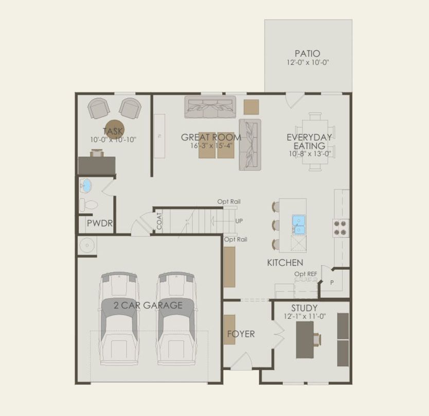 First Floor 4 br / 2.5 ba
