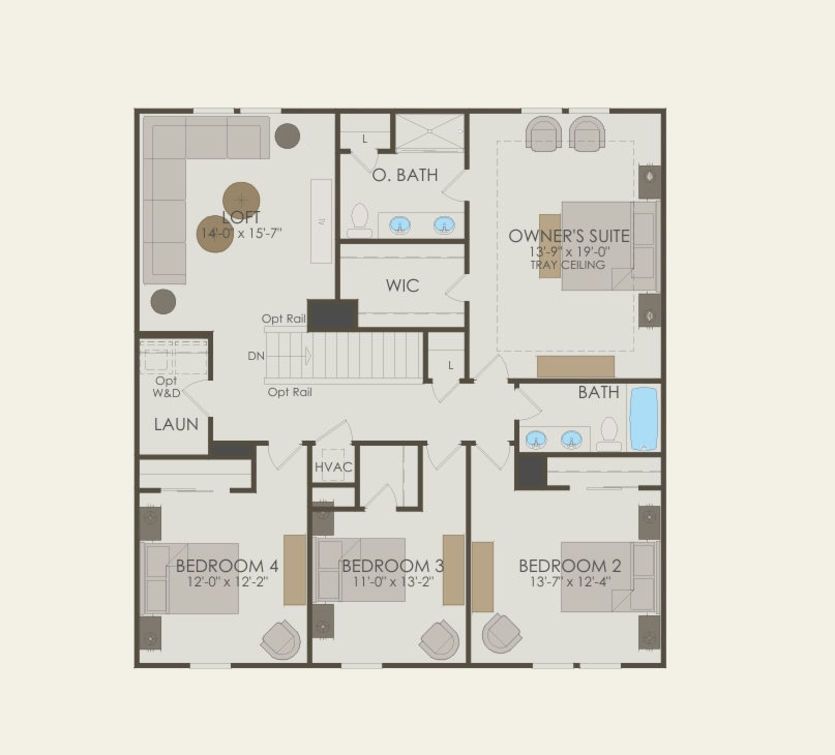Second Floor 4 br / 2.5 ba