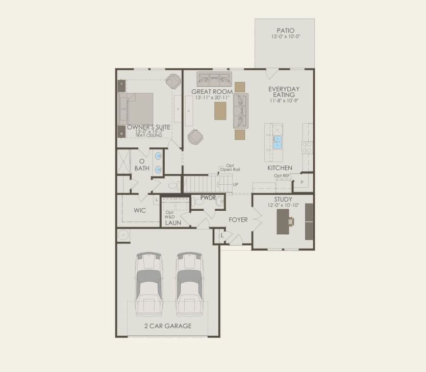 First Floor 3 br / 2.5 ba