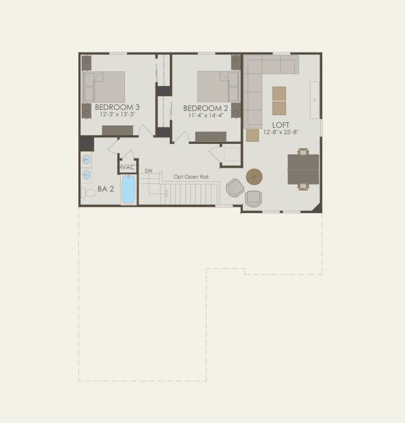 Second Floor 3 br / 2.5 ba