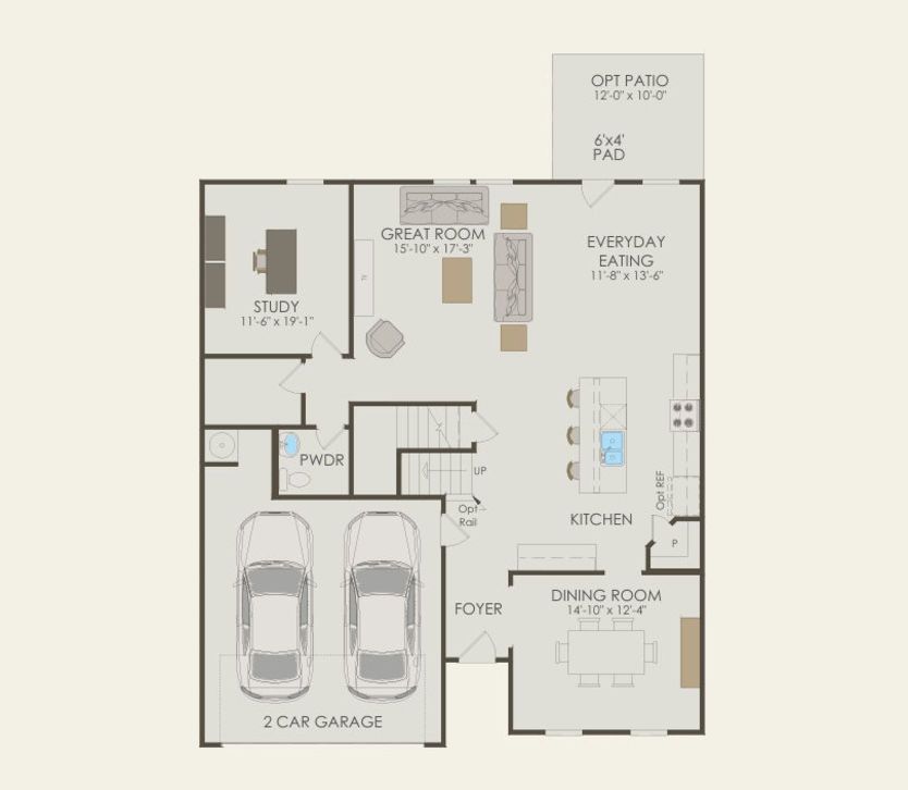 First Floor 4 br / 2.5 ba