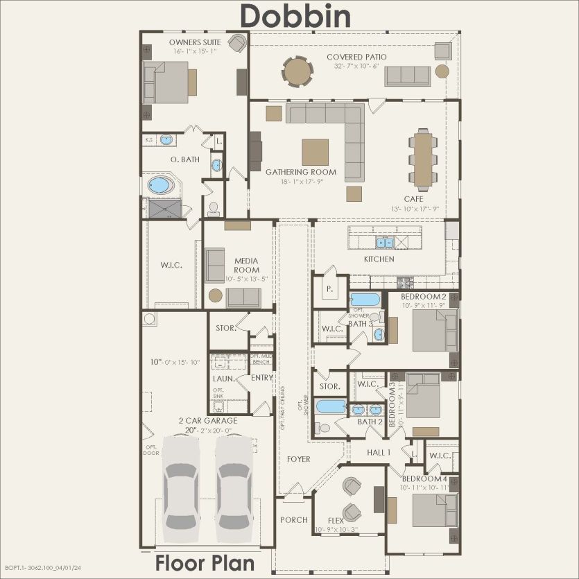 First Floor 4 br / 3 ba