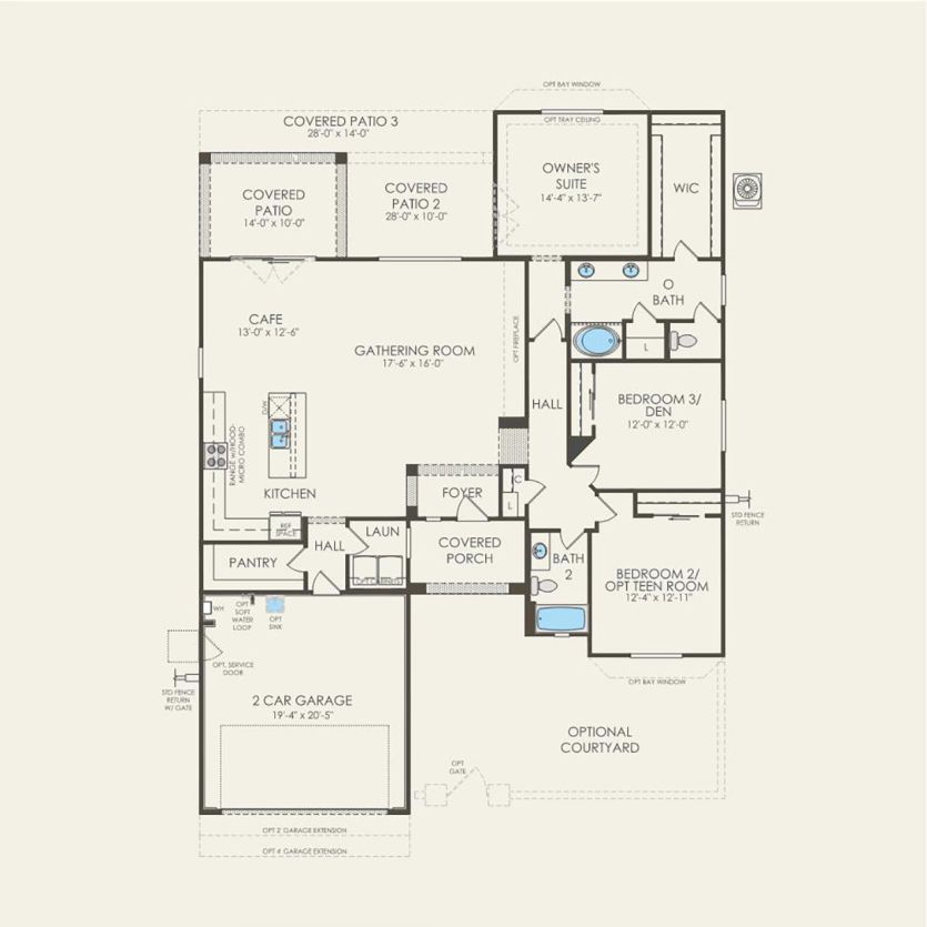 First Floor 3 br / 2 ba