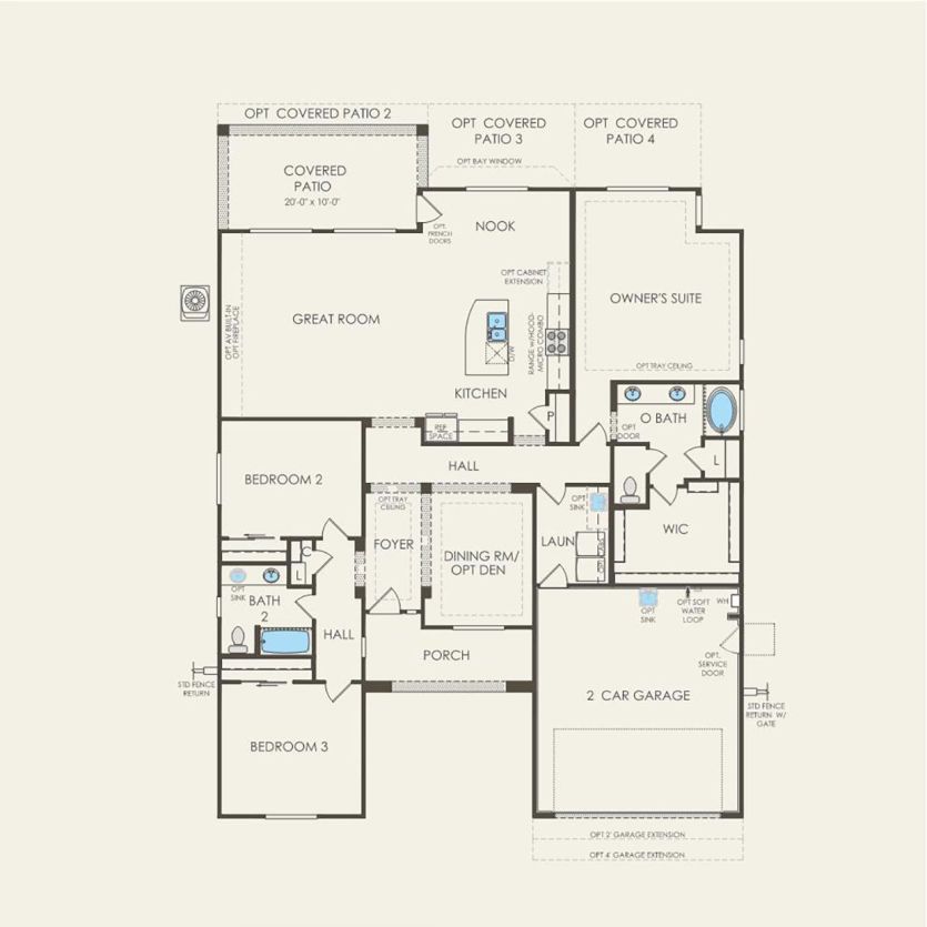 First Floor 3 br / 2 ba