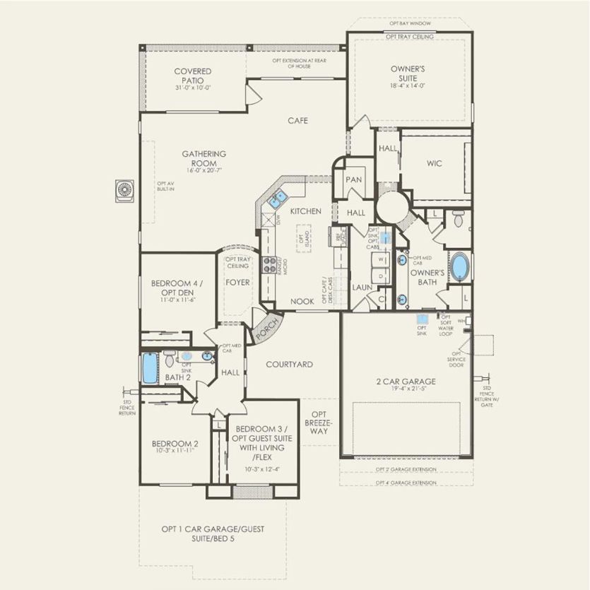 First Floor 4 br / 2 ba