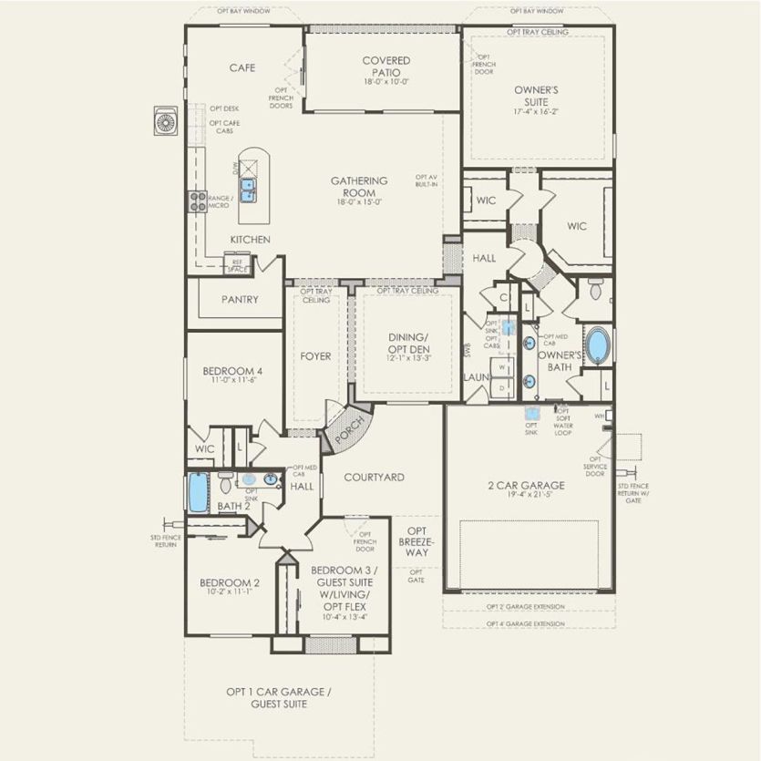 First Floor 4 br / 2 ba