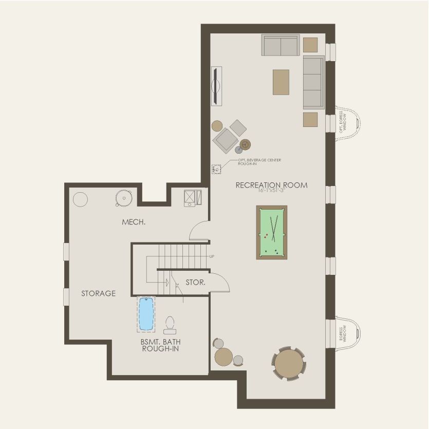 Basement 4 br / 3.5 ba
