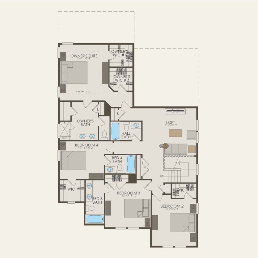 Second Floor 4 br / 4.5 ba
