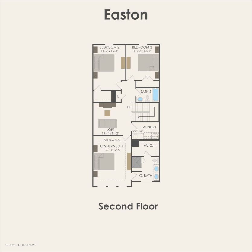 Second Floor 3 br / 2.5 ba