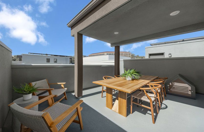 Rooftop patio