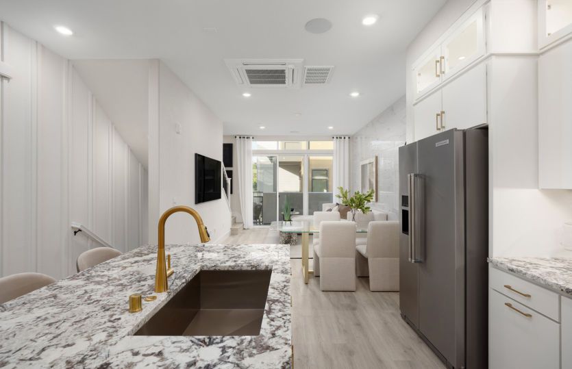 Kitchen open to main living area