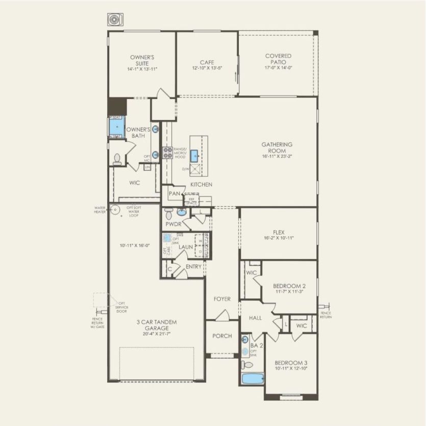 First Floor 3 br / 2.5 ba
